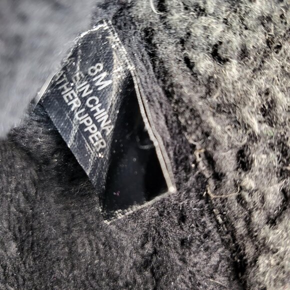 Sporto Western Faux Fur Boot Woman Size 8 Black - Picture 7 of 7